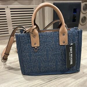 NWT True Religion Denim Small Tote Bag